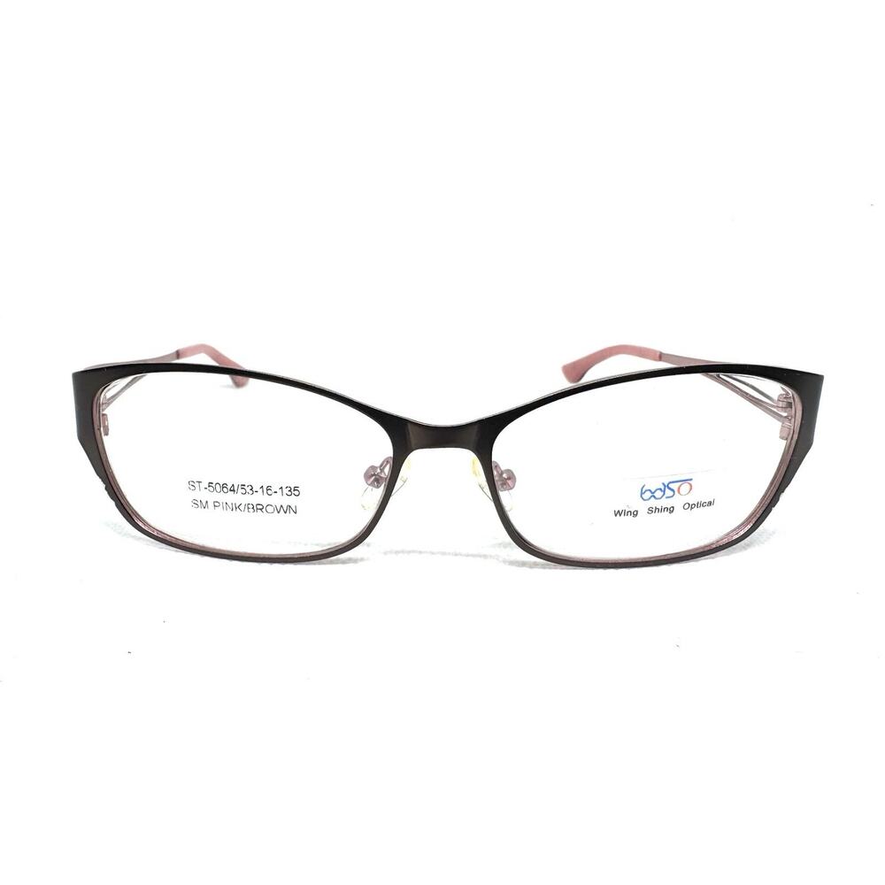 WING SHING OPTICAL PINK BROWN ST-5064 FRAME SUNGLASSES EYEGLASSES 53-16-135